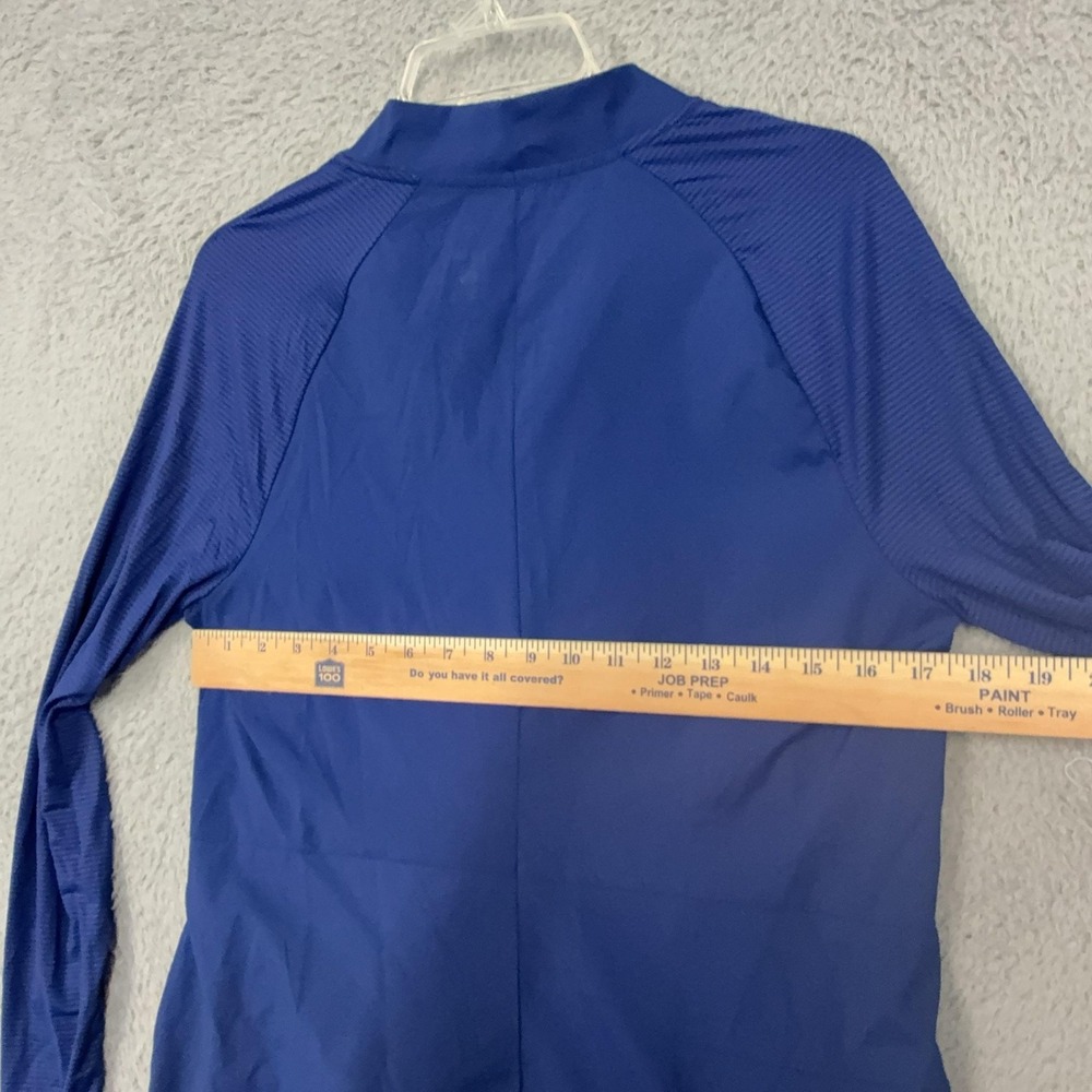 Hurley Dress Womens Medium Blue Long Sleeve Mock Neck Zip Stretch Shift Casual - Picture 10 of 14
